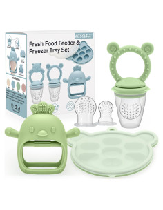 Chupete de Silicona para Bebés MISSLILI - Alivio Dentición y Helados