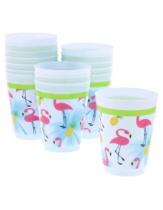 Tazas de Fiesta BLUE PANDA Paquete de 16 - Flamenco Tropical