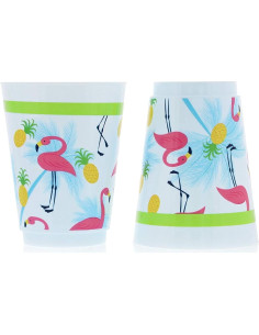 Tazas de Fiesta BLUE PANDA Paquete de 16 - Flamenco Tropical 2