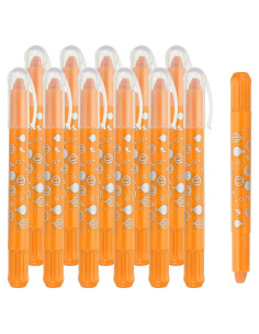 Crayones Acuarelables PATIKIL 12 Pcs Naranja Amarillo