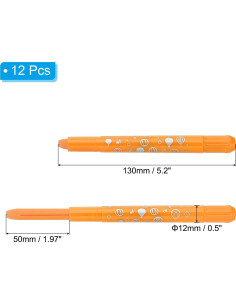 Crayones Acuarelables PATIKIL 12 Pcs Naranja Amarillo 2