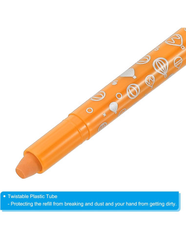 Crayones Acuarelables PATIKIL 12 Pcs Naranja Amarillo