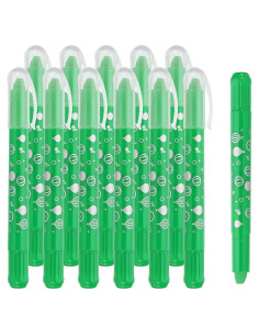 Crayones Acuarelables PATIKIL 12Pcs Verde Esmeralda