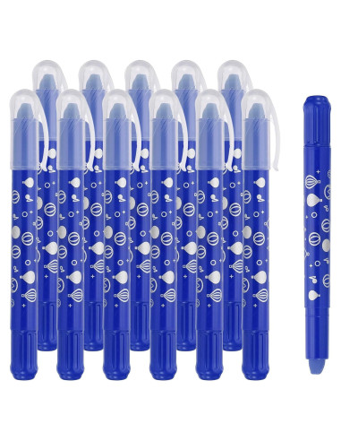 Crayones Acuarelables PATIKIL 12Pcs Azul Profundo