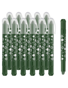 Crayones Acuarelables PATIKIL 12Pcs Verde Oscuro