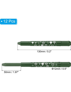 Crayones Acuarelables PATIKIL 12Pcs Verde Oscuro 2