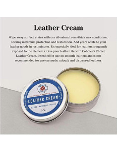 Crema de Cuero 100% Natural Cobbler's Choice 59ml - Cera de Abeja 2