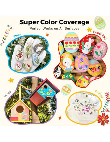 Barras de Pintura Tempera Jar Melo 16 Colores Lavables