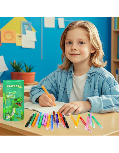 Crayones DreamCandy 24 Colores No Tóxicos para Niños