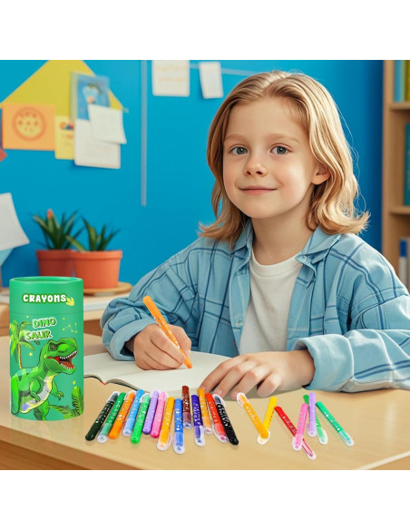 Crayones DreamCandy 24 Colores No Tóxicos para Niños