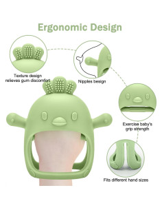 Chupete de Silicona para Bebés MISSLILI - Alivio Dentición y Helados 2