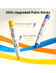 Barras de Pintura Tempera Jar Melo 30 Colores Lavables 2