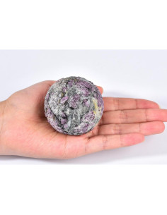 Bola de Cristal CNYANFEI Turmalina Flor de Ciruelo 50-60mm 2