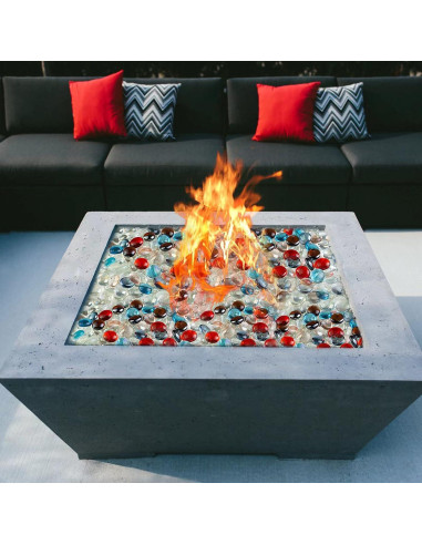 Piedras de Vidrio Azules HappyFiller 1 kg para Decoración