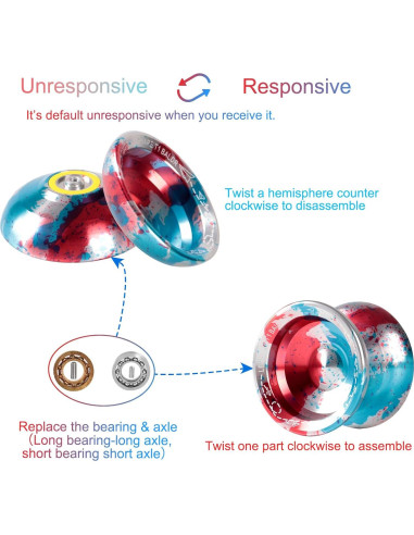 Yoyo Profesional JOLESHARE No Responsivo con Accesorios