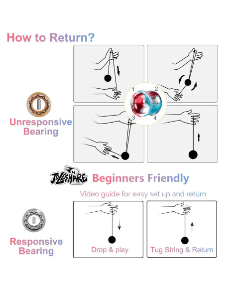 Yoyo Profesional JOLESHARE No Responsivo con Accesorios