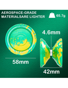 Yoyo Profesional WATIEOBOO M18 Metálico para Niños y Adultos 2