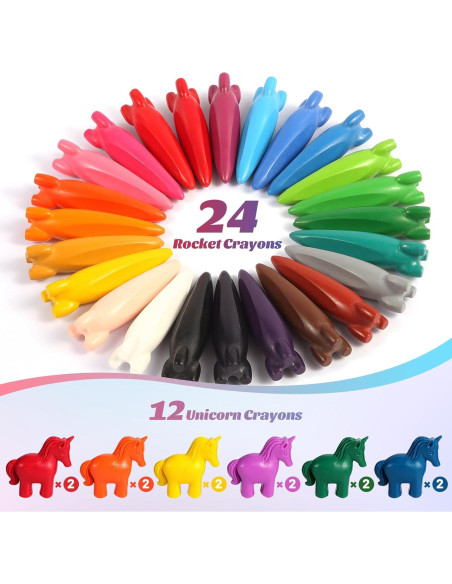 Crayones DreamCandy 36 Colores Lavables para Niños