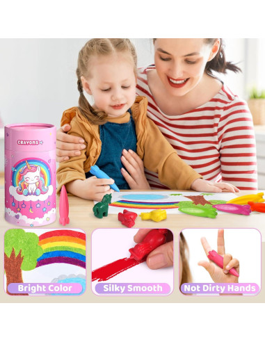 Crayones DreamCandy 36 Colores Lavables para Niños