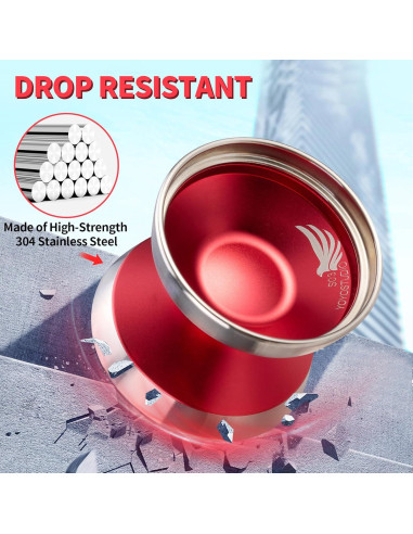 Yoyo Bi-Metal Profesional YOYOSTUDIO S03 Rojo Plata