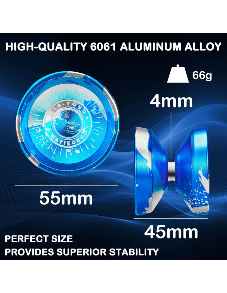 Yoyo WATIEOBOO M18 Profesional con 10 Cuerdas y Estuche