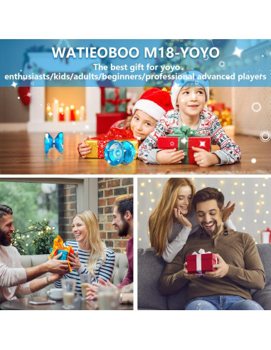 Yoyo WATIEOBOO M18 Profesional con 10 Cuerdas y Estuche