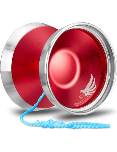 Yoyo Bi-Metal Profesional YOYOSTUDIO S03 Rojo Plata