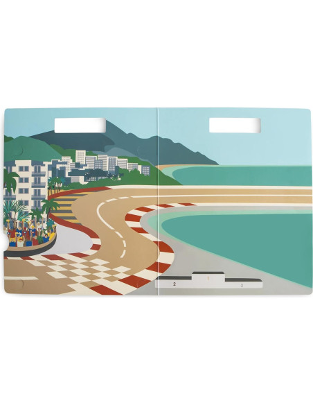 Set de Stickers Reutilizables Mushie Autos de Carreras 100+