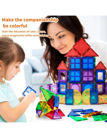 MAGBLOCK Azulejos Magnéticos 66PCS Juguetes Educativos