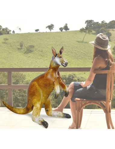 Canguro Inflable Jet Creations 101,6 cm Amarillo/Marrón