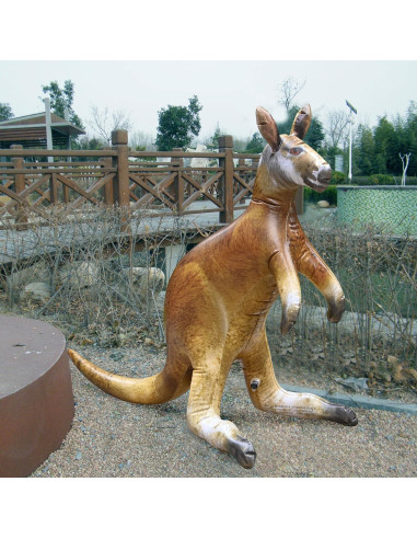 Canguro Inflable Jet Creations 101,6 cm Amarillo/Marrón