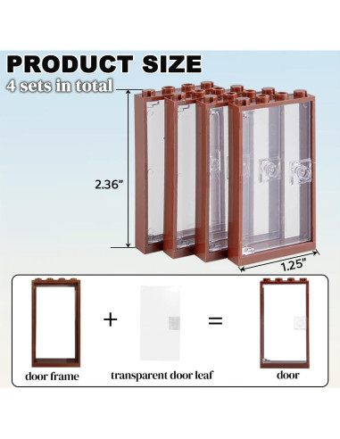 Accesorios de Construcción de Puertas HIMIRICH 4 Piezas