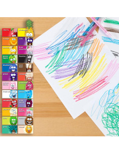 Crayones Aromáticos Crayola Silly Scents 24 Colores 2