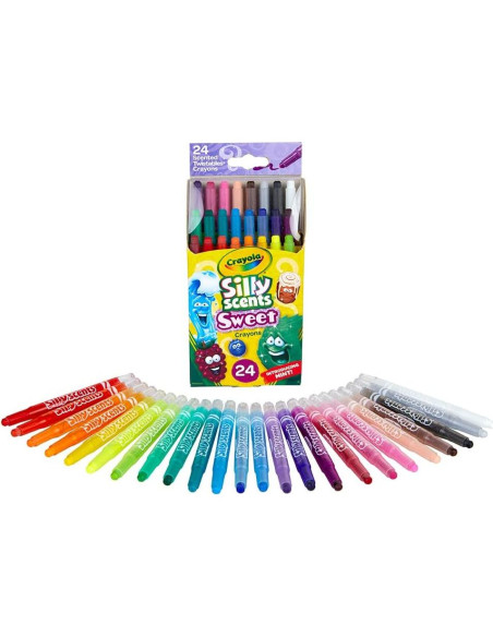 Crayones Aromáticos Crayola Silly Scents 24 Colores