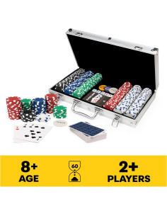 Set de Póker Spin Master 300 Piezas con Estuche Aluminio 2