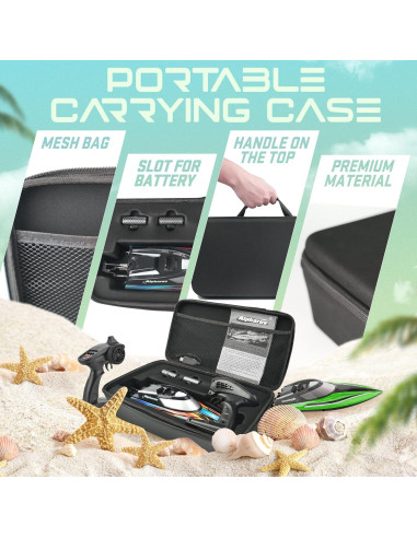 Barco RC ALPHAREV R308 - 32 KPH con Maleta Portátil