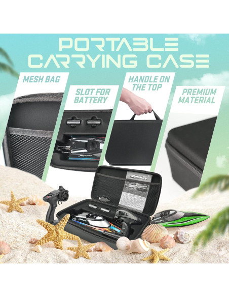 Barco RC ALPHAREV R308 - 32 KPH con Maleta Portátil