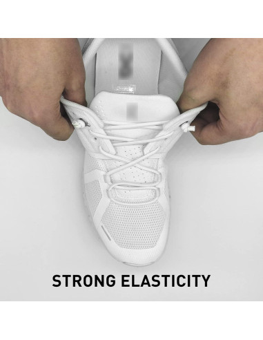 3 Pares de Cordones Elásticos Sin Atar para Zapatillas NDTEZUGT