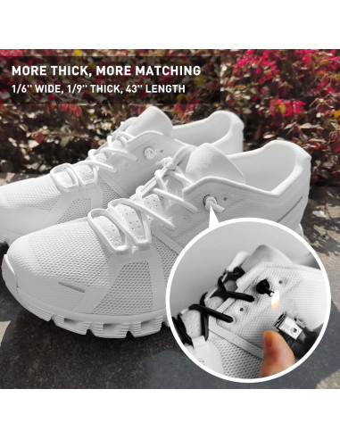 3 Pares de Cordones Elásticos Sin Atar para Zapatillas NDTEZUGT