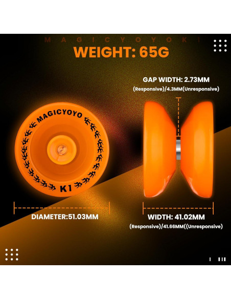 YoYo MAGICYOYO K1 Responsivo para Niños + Accesorios