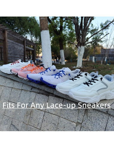 3 Pares de Cordones Elásticos Sin Atar para Zapatillas NDTEZUGT