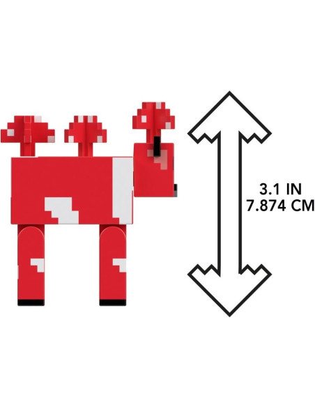 Figura de acción hongo Mattel Minecraft 8.25 cm para niños 6+