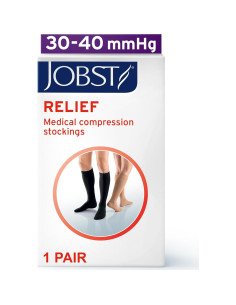 Calcetines de Compresión JOBST Relief hasta la Rodilla 30-40 mmHg Negro Grande 2