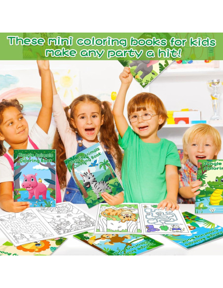 24 Libros para Colorear de Animales de Safari - Lionoble