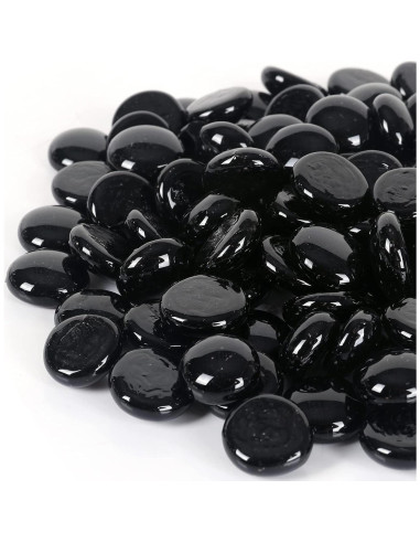 Perlas de Vidrio Ausluru 2.27kg Negro para Decoración