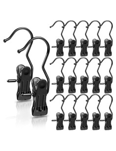 Ganchos para Botas KEYBOO 16 Piezas Antideslizantes Negro Mate