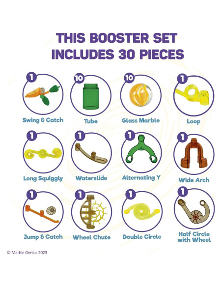 Conjunto de Refuerzo Marble Genius DINO_02 - 30 Piezas