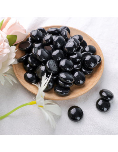 Canicas de Vidrio Plano Negras FUTUREPLUSX 500 Piezas 2,24kg