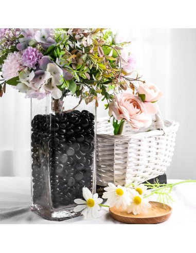 Canicas de Vidrio Plano Negras FUTUREPLUSX 500 Piezas 2,24kg