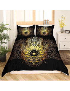 Juego de Ropa de Cama Rey Castle Fairy Mano Dorada 3 Piezas 2